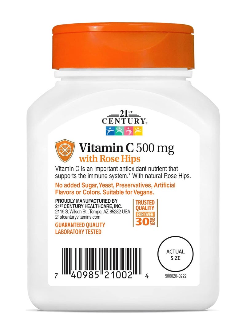 21st Century C 500 mg with Rose HIPS - 110 Tablets - Image 3